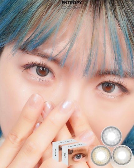 COCO LENS/ENTROPY/カラーコンタクトレンズを使ったクチコミ(1枚目)