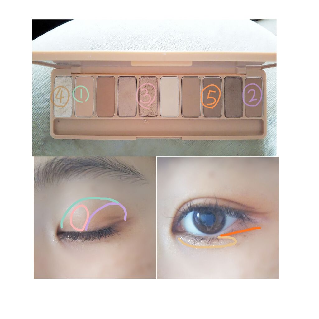 プレイカラー アイシャドウ/ETUDE/アイシャドウパレットを使ったクチコミ（2枚目）