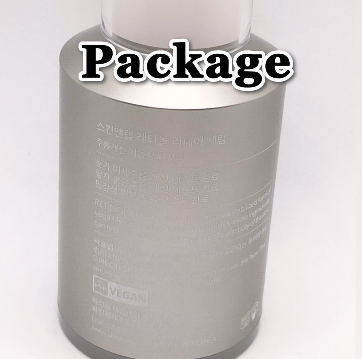 ヴィーガンリポソームレチノールセラム/SKIN&LAB/美容液を使ったクチコミ(3枚目)