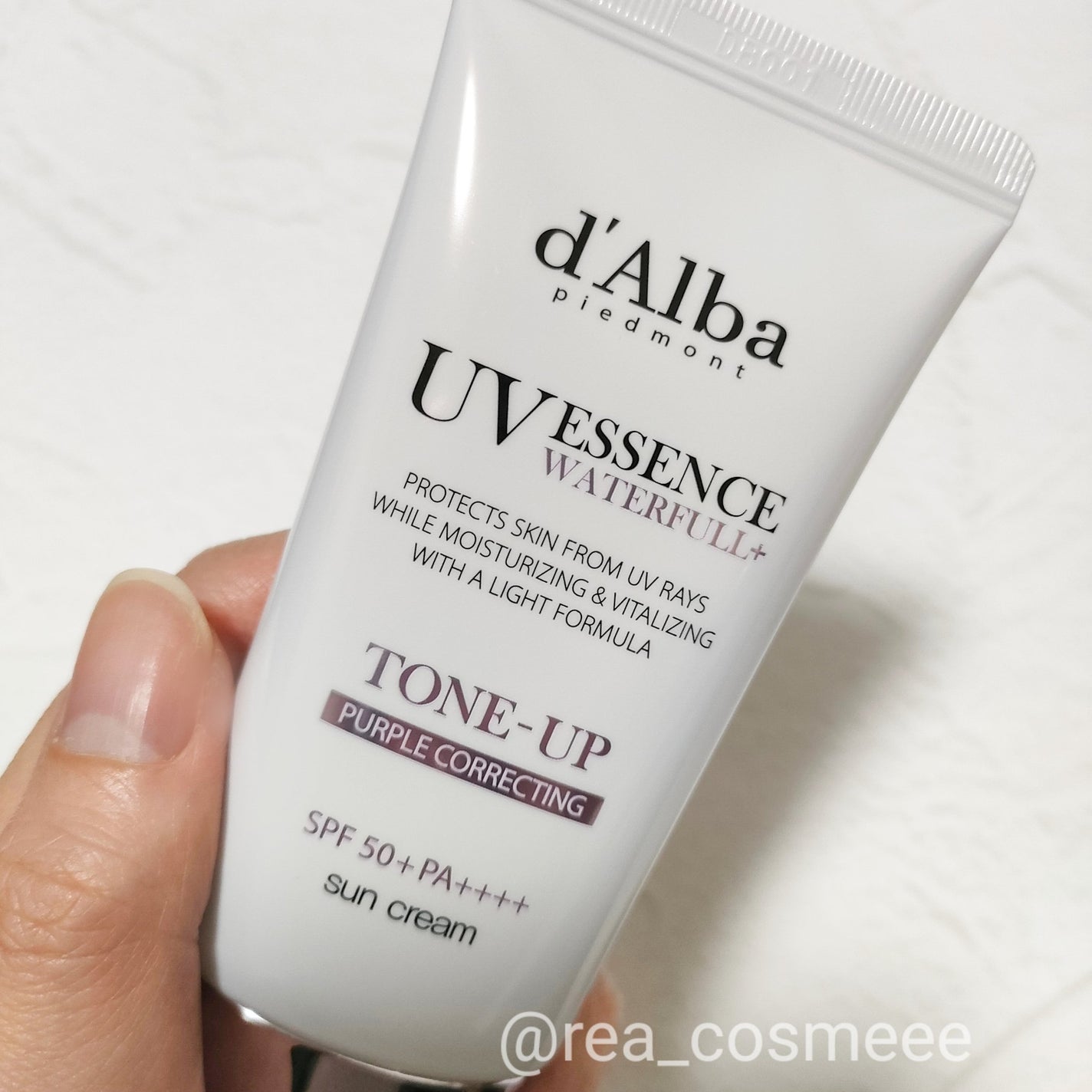 ダルバ ウォータフル トーンアップ サンクリーム(パープル)/ダルバ/日焼け止めクリームを使ったクチコミ(1枚目)