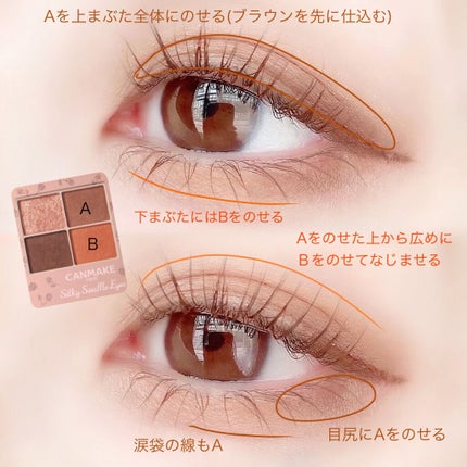 シルキースフレアイズ(マットタイプ)/キャンメイク/アイシャドウパレットを使ったクチコミ(2枚目)