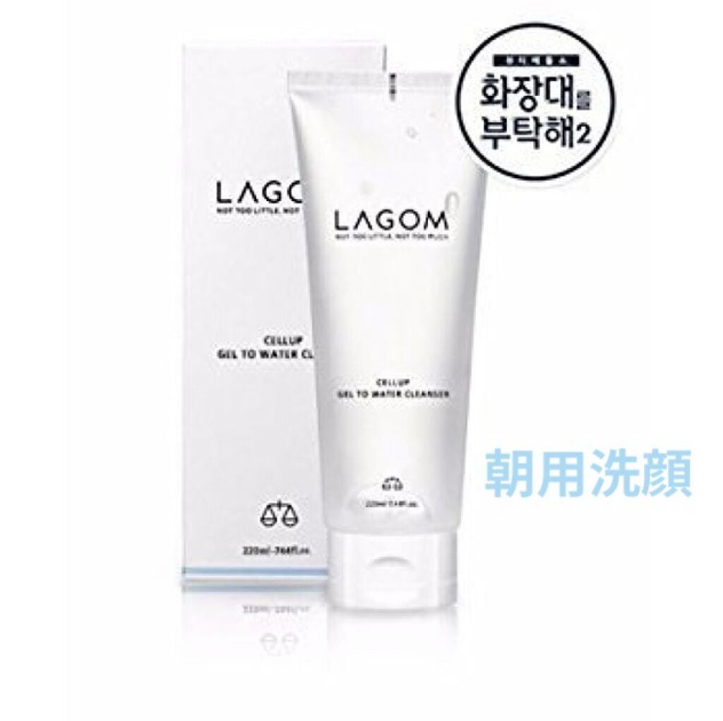 ラゴム ジェルトゥウォーター クレンザー(朝用洗顔)/LAGOM /その他洗顔料を使ったクチコミ(1枚目)
