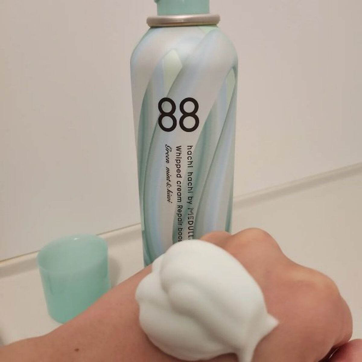 ホイップクリームリペアブースター GREEN MintKiwi/88 by MEDULLA/洗い流すヘアトリートメントを使ったクチコミ（1枚目）