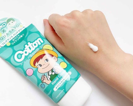 アクアシャボン アクアシャボン×不二家 ホワイトコットンの香り ハンドクリームのクチコミ「\パケがリニューアルしたよ💓 /
.
#あめりのコスメレポ 🍬
.
「アクア シャボン」.....」(2枚目)