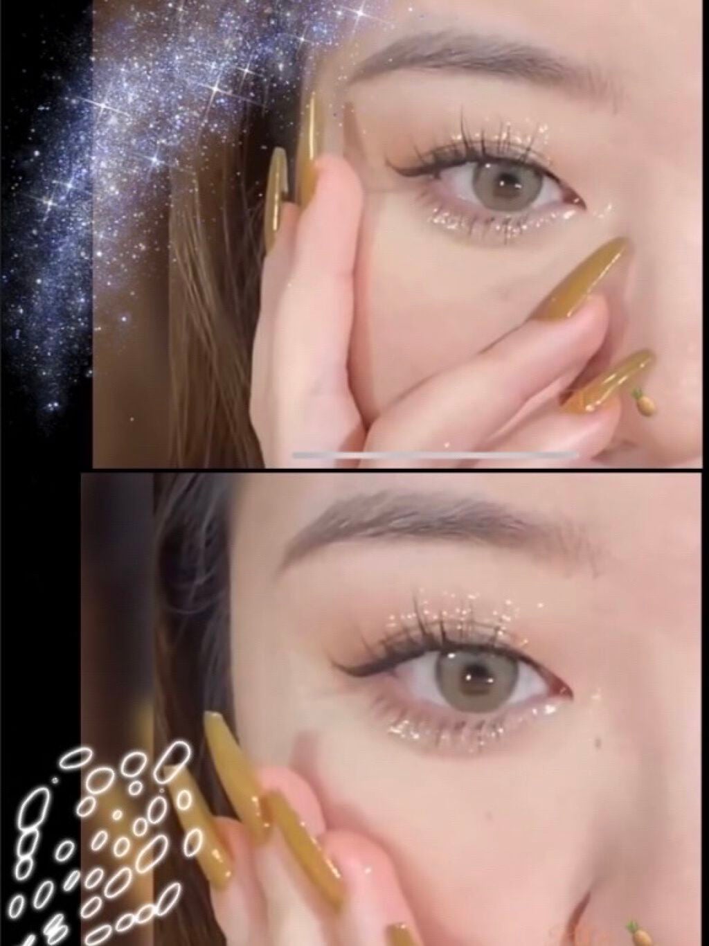 リキッド グリッター シャドウ/rom&nd/グリッターを使ったクチコミ(1枚目)