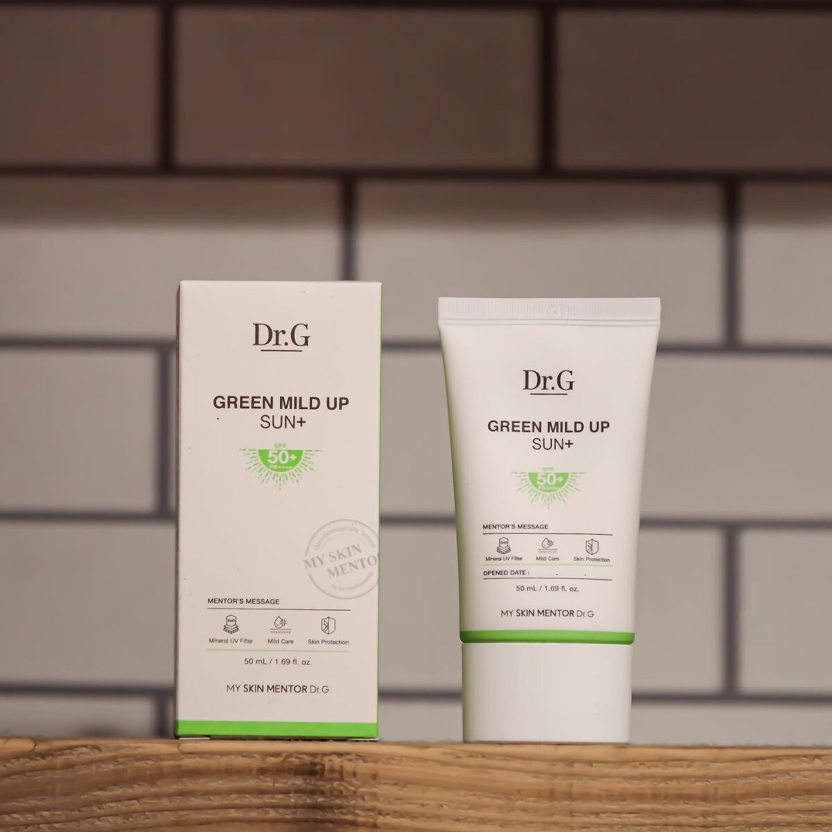 グリーンマイルドアップサンプラス/Dr.G/日焼け止めクリームを使ったクチコミ(1枚目)