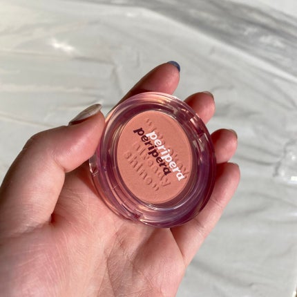 ピュア ブラッシュド サンシャイン チーク 01 CALM PINK(おうち時間)/PERIPERA/パウダーチークを使ったクチコミ(1枚目)