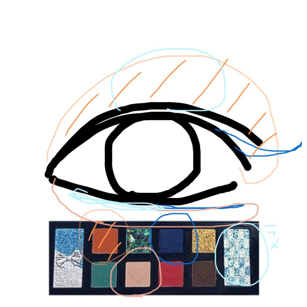 アリスドリームランドシリーズ 12色アイシャドウパレット（ZEESEA×大英博物館） 02 アリス/ZEESEA/アイシャドウパレットを使ったクチコミ（3枚目）