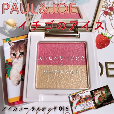 アイカラー リミテッド 016 グラス ア ラ フレーズ/PAUL & JOE BEAUTE/シングルアイシャドウを使ったクチコミ（1枚目）