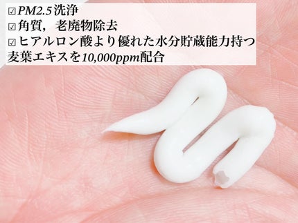 Veganifect 青麦LHAディープクレンジングフォームのクチコミ「.
.
Veganifect
CLEAN AND GLOW GREEN BARLEY
LHA .....」(2枚目)