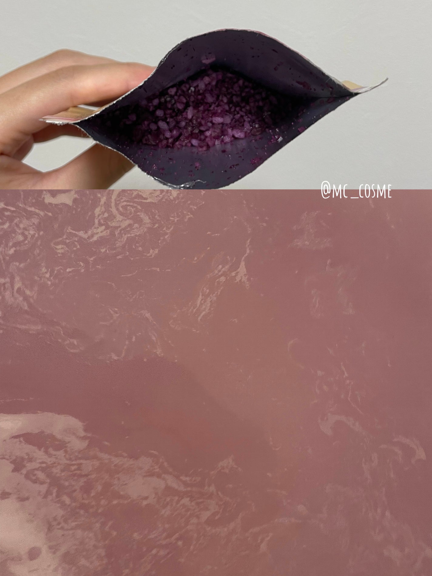 バスソルト ハッピーフォーミー ロータス&ジャスミンの香り/クナイプ/無機塩系入浴剤を使ったクチコミ(2枚目)