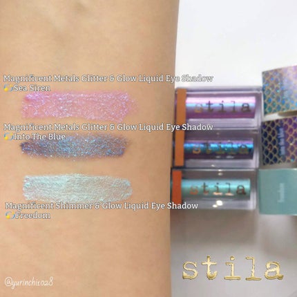 グリッター&グロウ リキッドアイシャドウ/stila/グリッターを使ったクチコミ(1枚目)