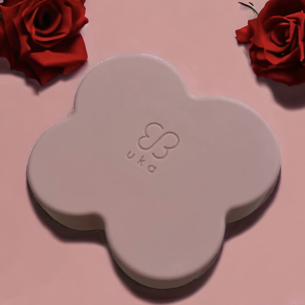 uka scalp brush kenzan medium uka store gentei yokohama pink/uka/スカルプブラシを使ったクチコミ（1枚目）