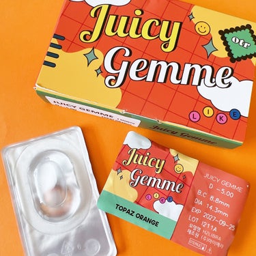 Juicy Gemme Topaz Orange/otr/カラーコンタクトレンズの画像