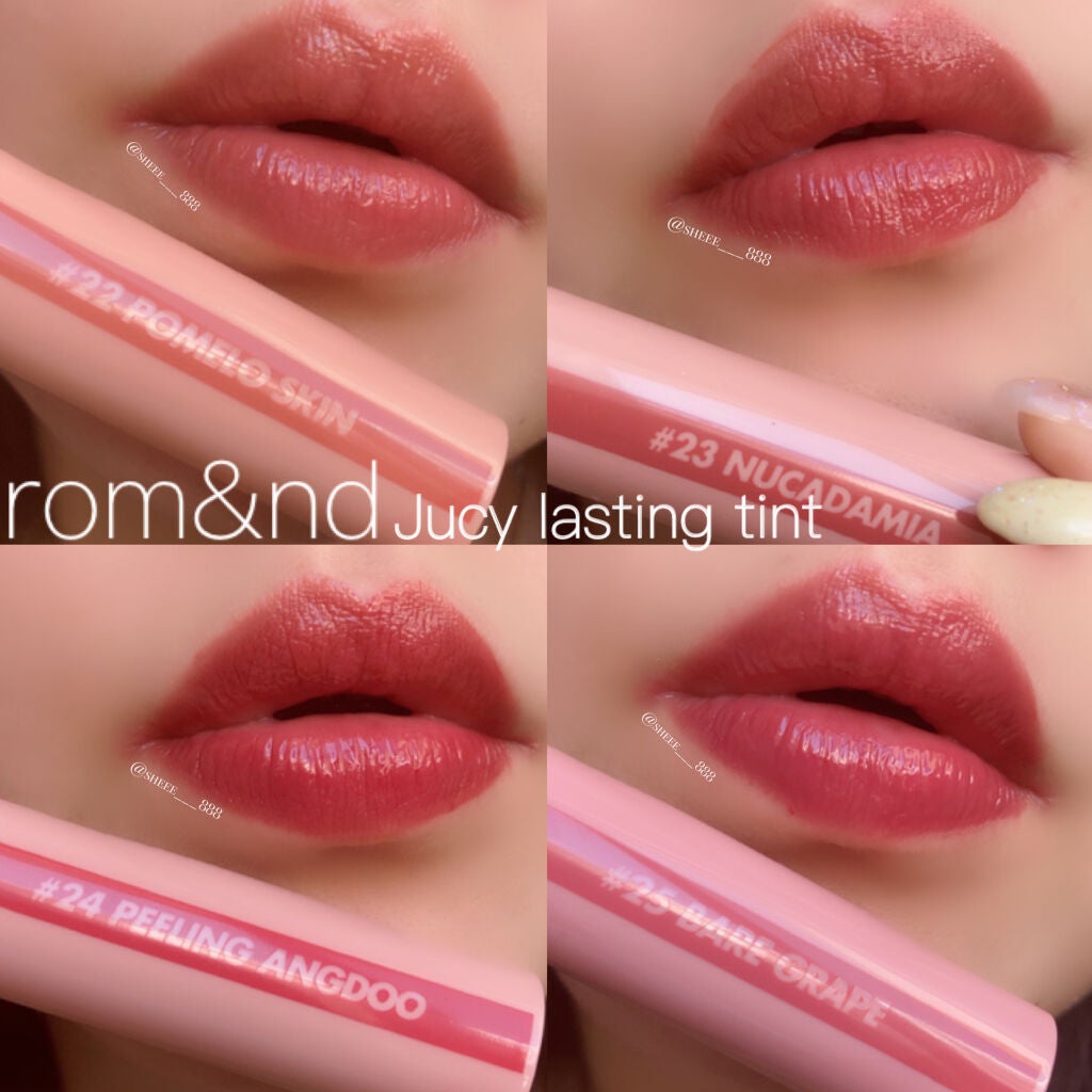 ジューシーラスティングティント/rom&nd/リップティントを使ったクチコミ(1枚目)