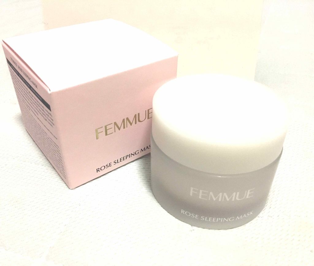 ローズウォーター スリーピングマスク/FEMMUE/フェイスクリームを使ったクチコミ(2枚目)