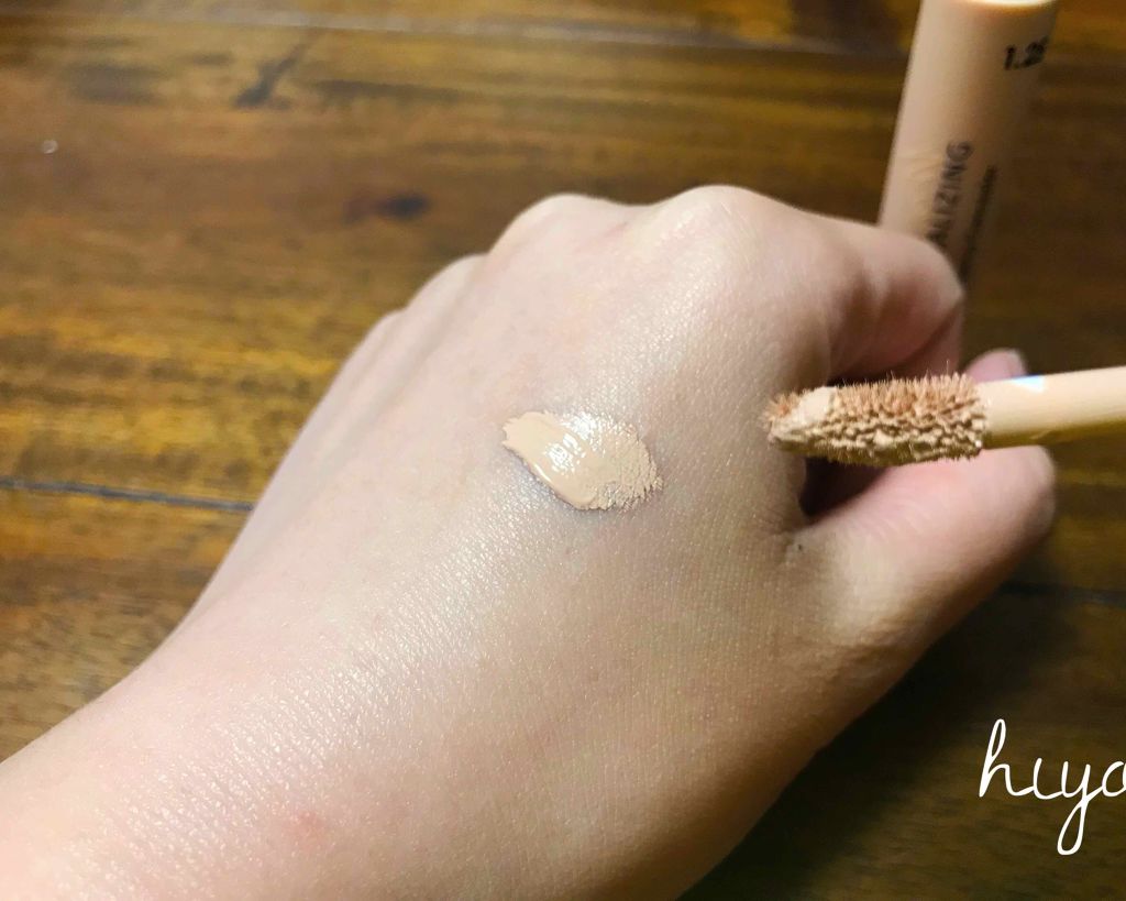 ミネラライジング クリーミーコンシーラー 1.25 クリームラテ/the SAEM/リキッドコンシーラーを使ったクチコミ（2枚目）