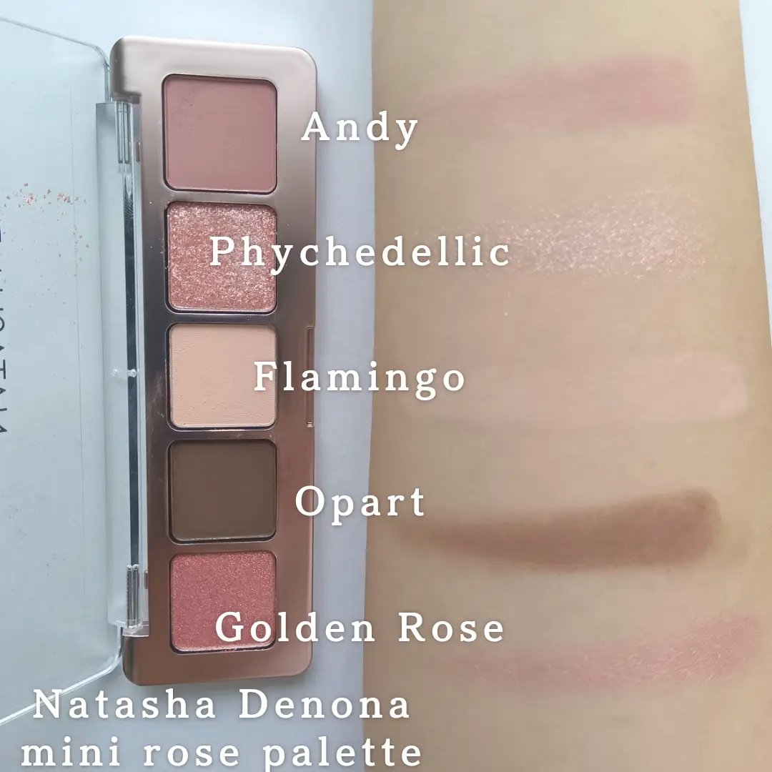 Natasha Denona  アイシャドウ パレット 5のクチコミ「【使った商品】Natasha Denona mini rose palette
※Lipsの「.....」（3枚目）