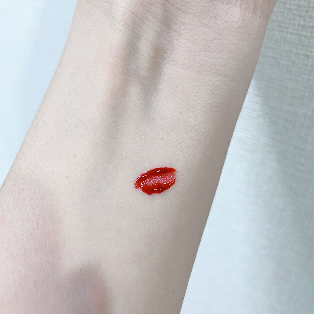 ジューシーラスティングティント 12 チェリーボム(CHERRY BONB)/rom&nd/リップティントを使ったクチコミ（2枚目）