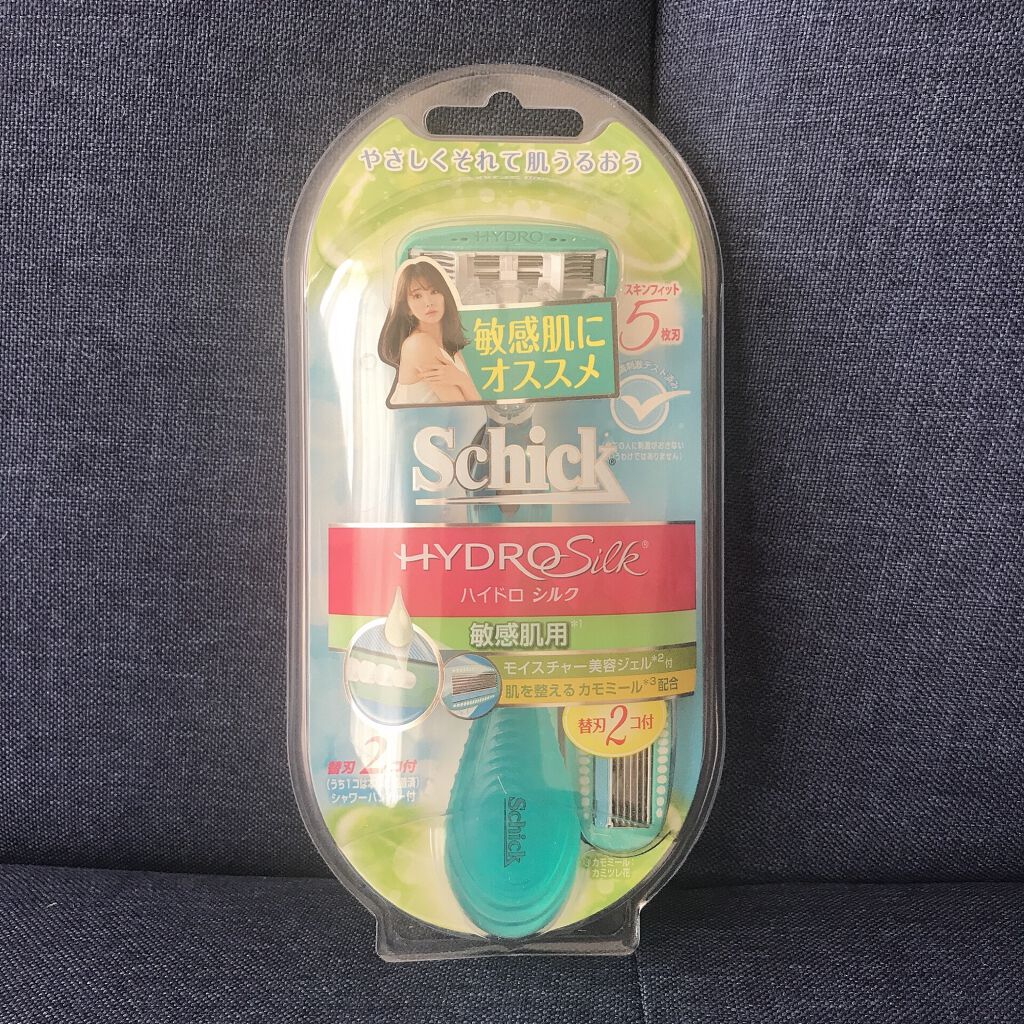ハイドロシルク 敏感肌用 ホルダー （刃付き＋替刃１コ）/ハイドロシルク/シェーバーを使ったクチコミ（1枚目）
