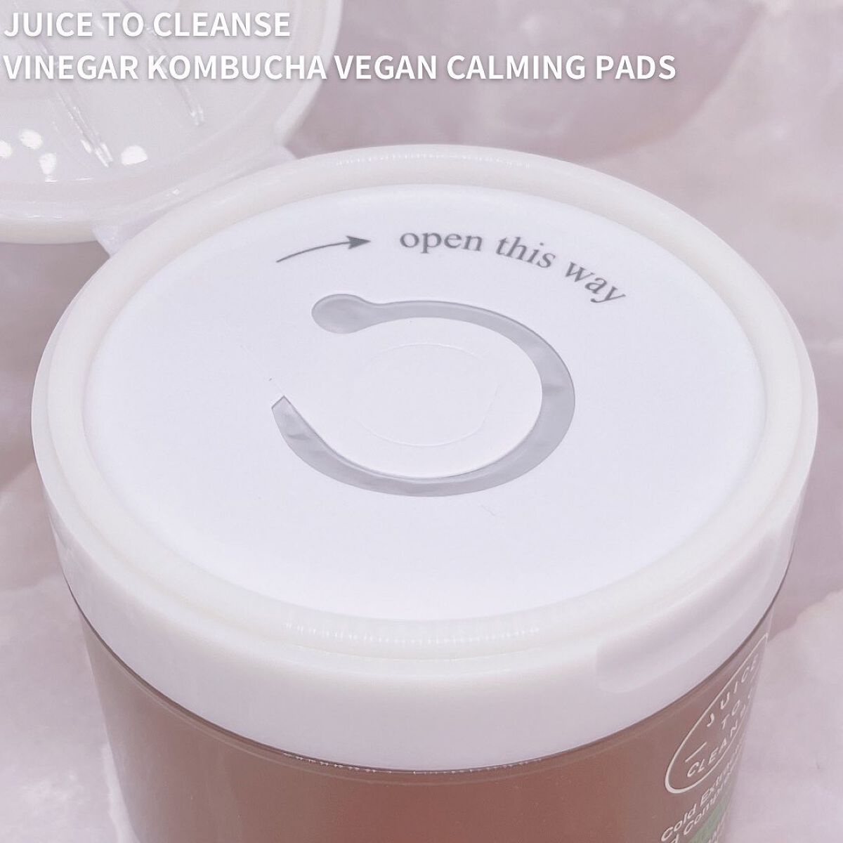 ビネガー コンブチャ ヴィーガン カーミングパッド/JUICE TO CLEANSE/トナーパッドを使ったクチコミ(2枚目)