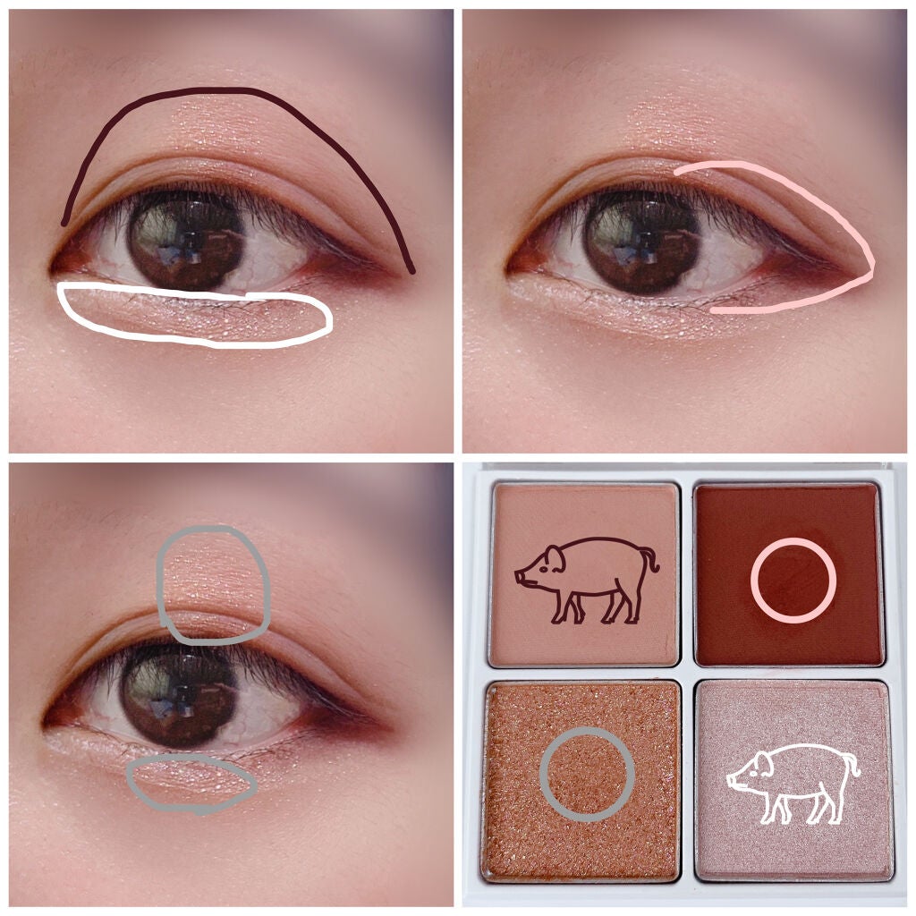 THE アイパレR/b idol/アイシャドウパレットを使ったクチコミ(3枚目)