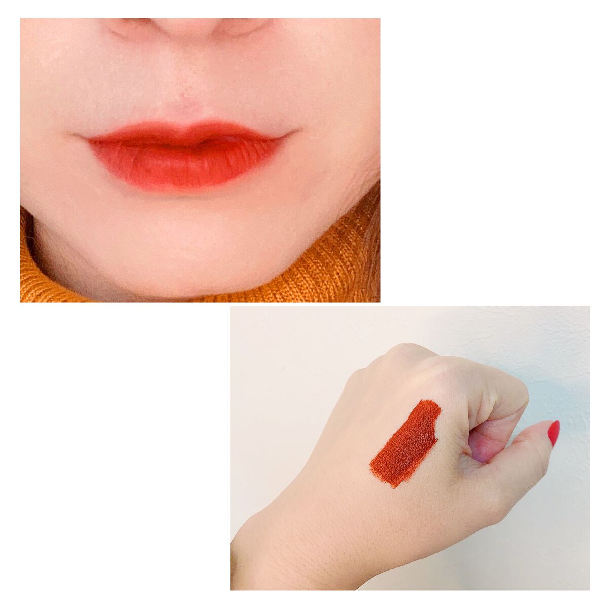 シフォンマット ルージュ/ESPRIQUE/口紅を使ったクチコミ(3枚目)