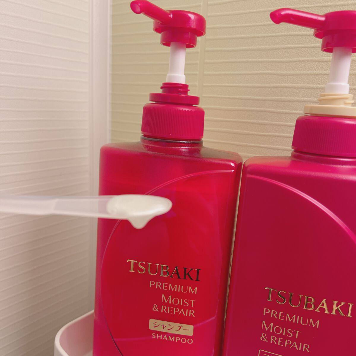 プレミアムモイスト シャンプー／ヘアコンディショナー/TSUBAKI/市販シャンプーを使ったクチコミ（2枚目）