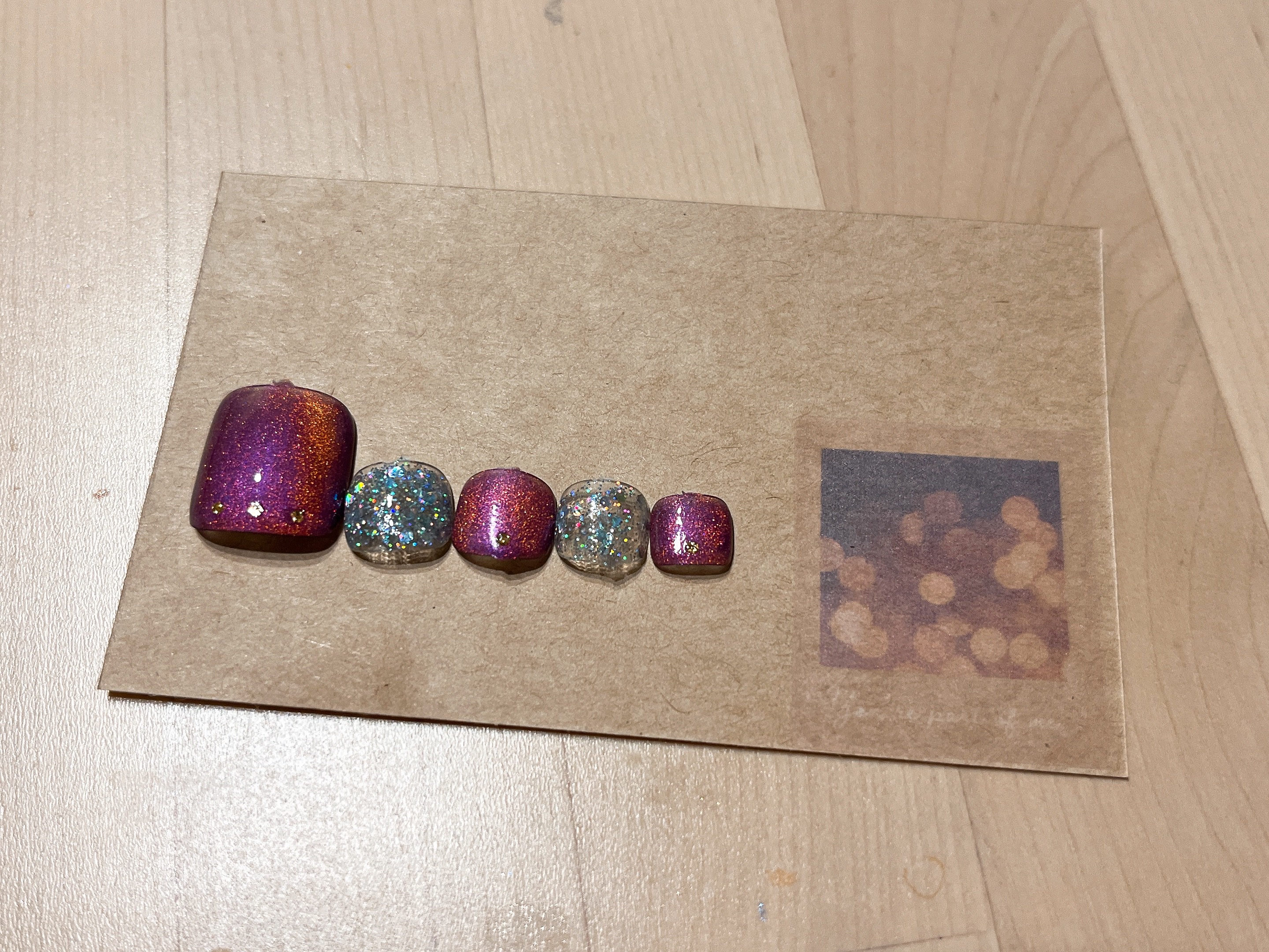 ジェルネイル（ライト対応）/セリア/ジェルネイルを使ったクチコミ（1枚目）