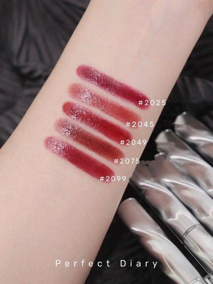 スポットライトシャイニーモイストスリムリップスティック/PERFECT DIARY/口紅を使ったクチコミ(8枚目)