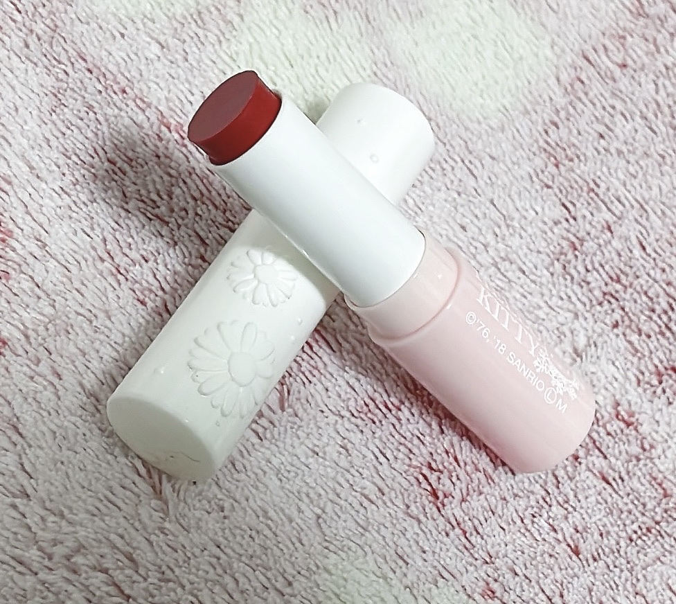 Blooming Kitty リップスティック/DAISO/口紅を使ったクチコミ（3枚目）