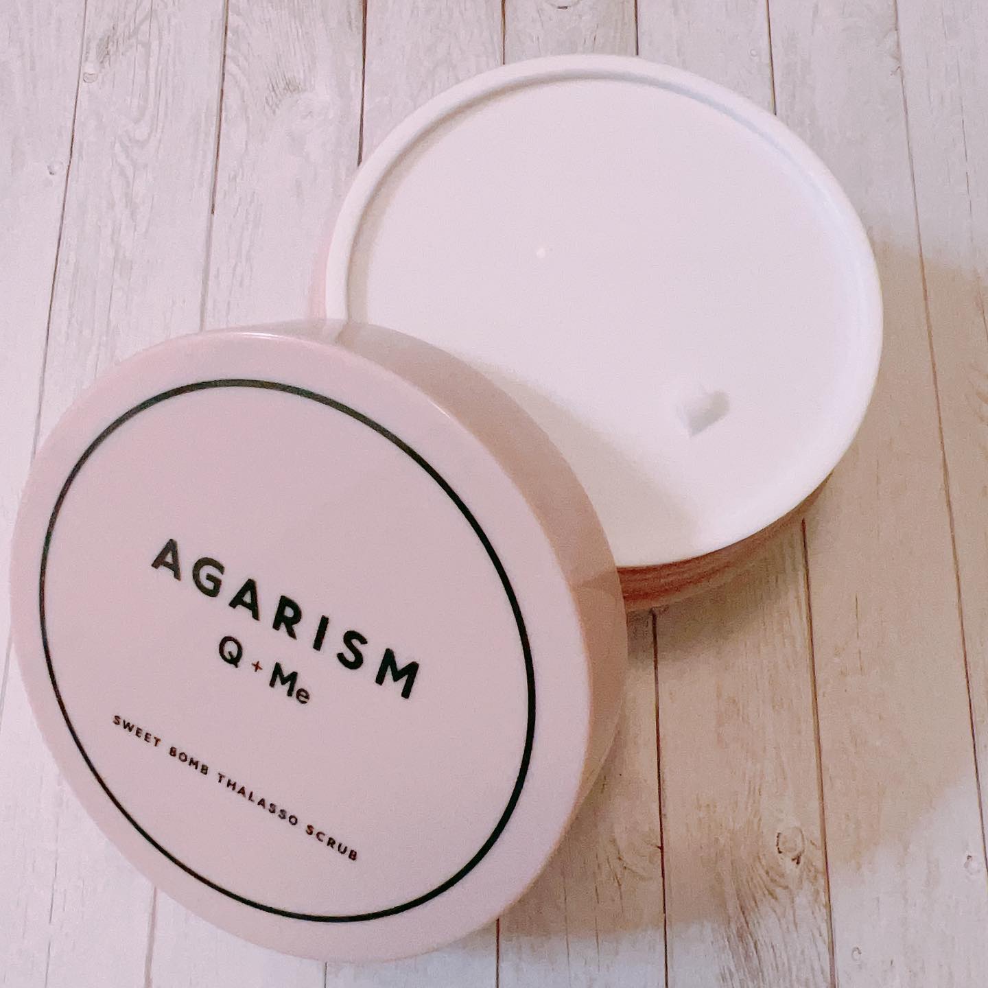 Q+Me スウィート ボム タラソ スクラブ/AGARISM/バスト・ヒップケアを使ったクチコミ（2枚目）