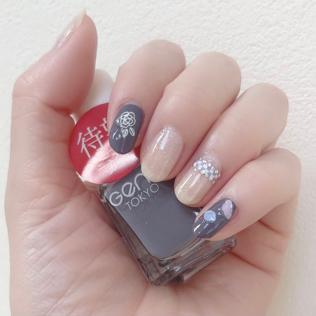 ネイルシール/セリア/ネイルシールを使ったクチコミ(3枚目)