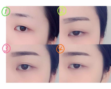 エクスクィシテ アイブローパレット/DAISO/パウダーアイブロウを使ったクチコミ(2枚目)