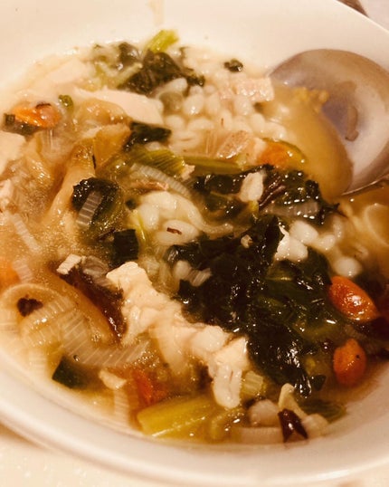 もち麦スープ/ラコックマルシェ/低糖質食品を使ったクチコミ(1枚目)