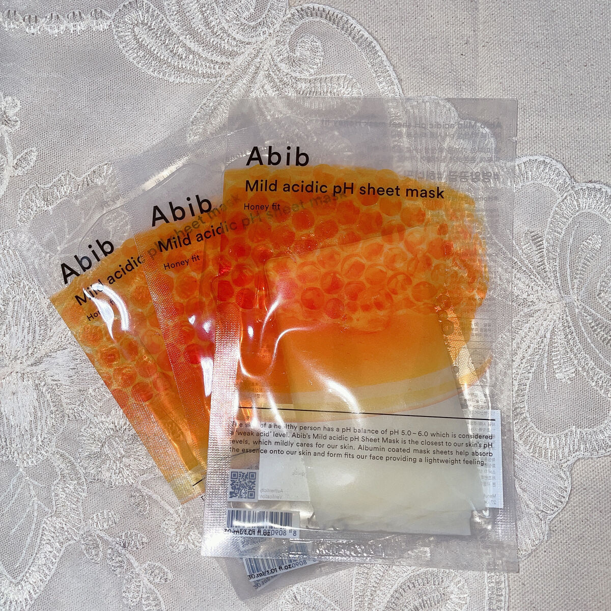 弱酸性pHシートマスク ハニーフィット/Abib /シートマスク・パックを使ったクチコミ（1枚目）