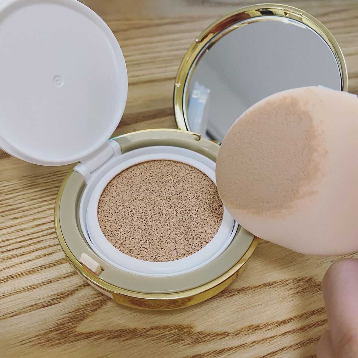 プラセンティストクッションファンデーション/ステファニー/クッションファンデーションを使ったクチコミ(5枚目)