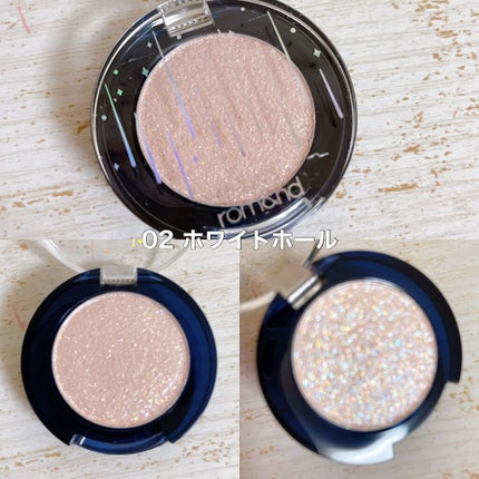 グリッター シャドウ カラー/rom&nd/グリッターを使ったクチコミ(4枚目)