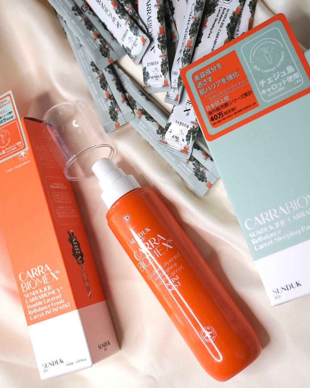 キャロット スリーピングパック/SUNDUK JEJU/フェイスクリームを使ったクチコミ(1枚目)