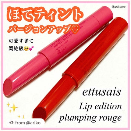 エテュセ リップエディション(プランパールージュ)ウォームスタイル/ettusais/口紅を使ったクチコミ(1枚目)