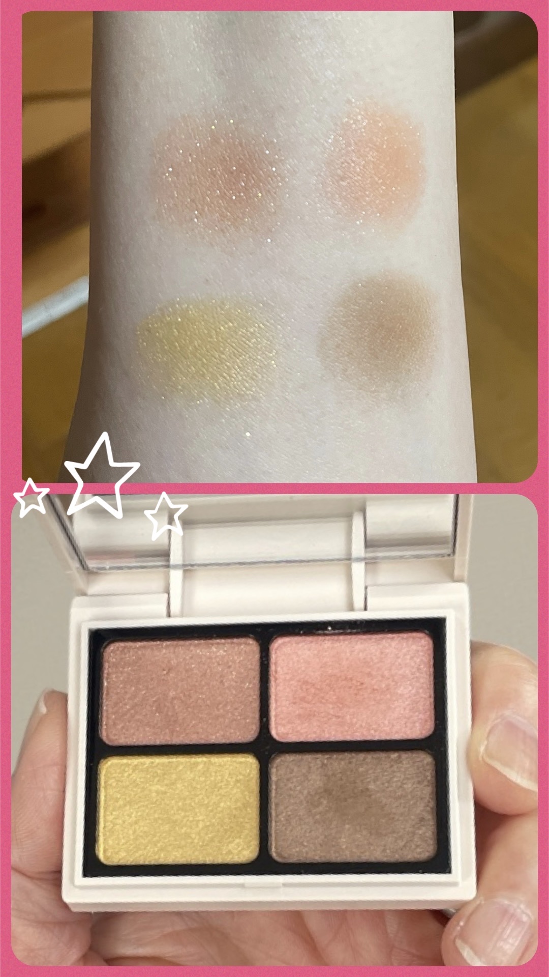 ニュアンスカラーアイズ 104 ミモザピーチ/Enamor/アイシャドウパレットを使ったクチコミ（2枚目）