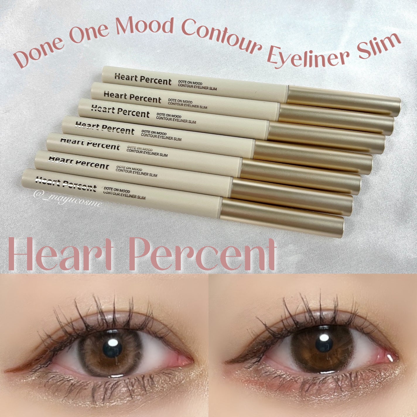 ドットオンムードコントゥアアイライナースリム/Heart Percent/ジェルアイライナーを使ったクチコミ(1枚目)