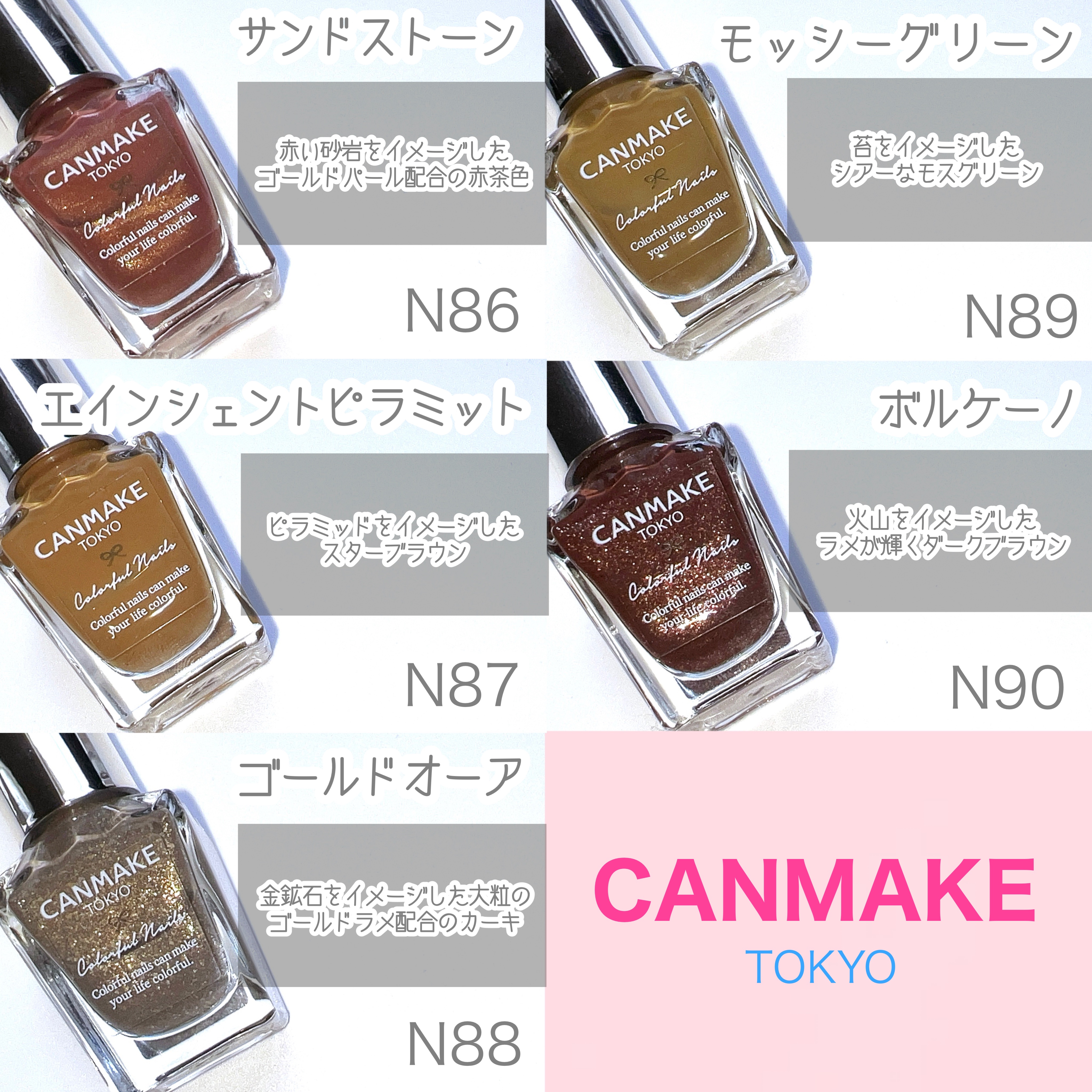 カラフルネイルズ/キャンメイク/マニキュアを使ったクチコミ（1枚目）