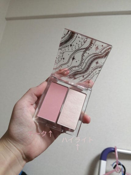 グリッタースノー フェイスパレット/ETUDE/パウダーハイライトを使ったクチコミ(2枚目)