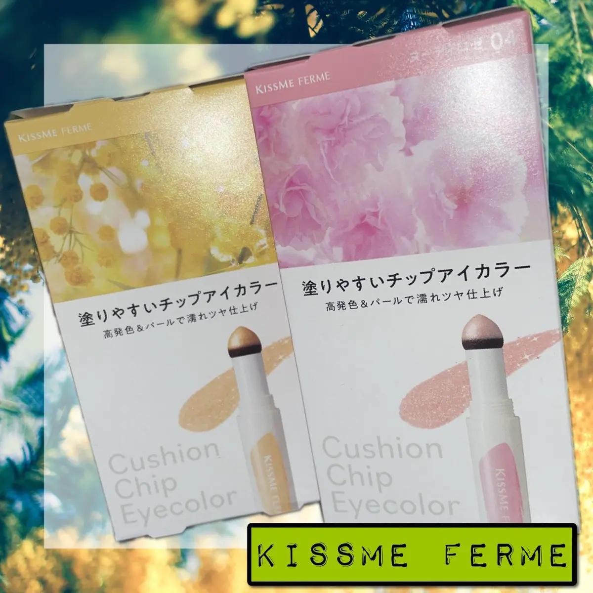 クッションチップアイカラーN 04 ヌーディロゼ/キスミー フェルム/単色アイシャドウを使ったクチコミ（1枚目）