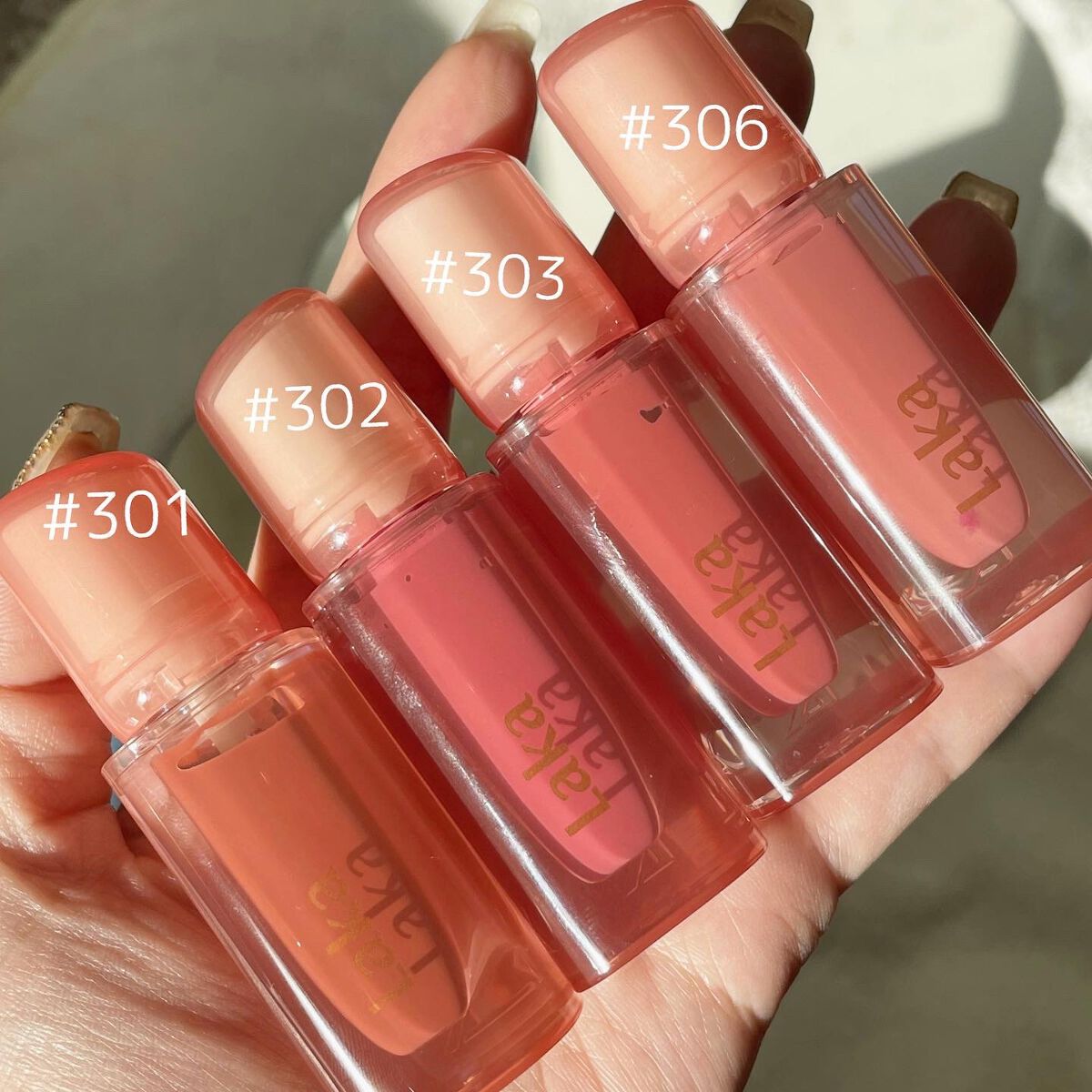 ジェリーイングヌードグロス/Laka/リップグロスを使ったクチコミ（2枚目）