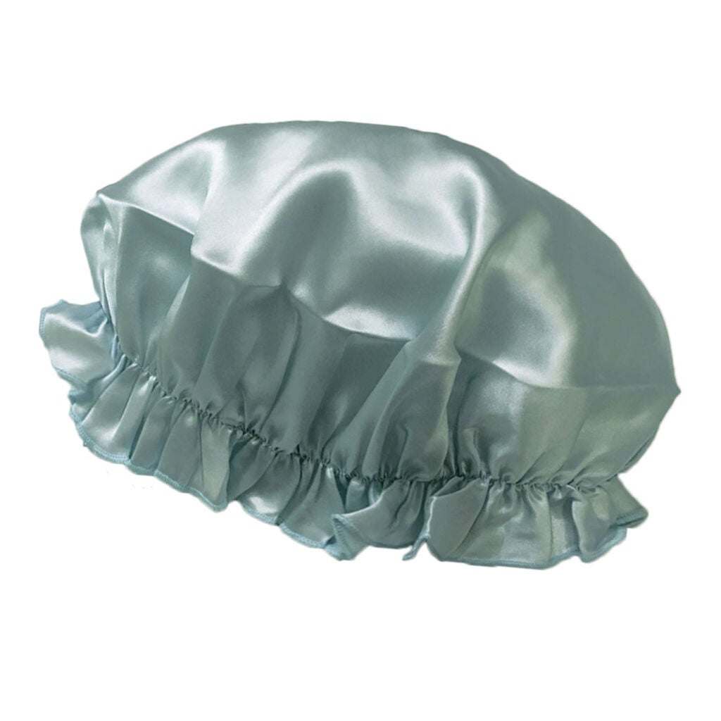 シルク ナイトキャップ(ゴム紐) 09 グリーン