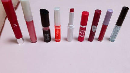 ゆっち on LIPS 「安いセリアの商品なのにリップでも色が凄く綺麗に濃くついてびっく..」(4枚目)