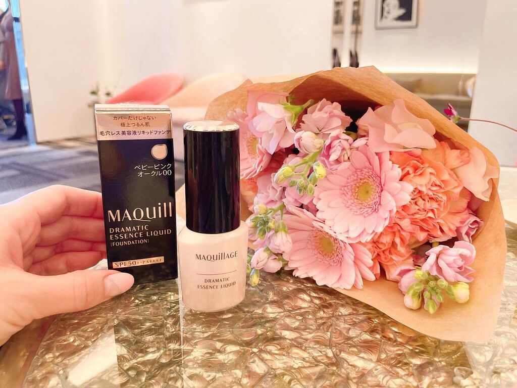 ドラマティックエッセンスリキッド/マキアージュ/リキッドファンデーションを使ったクチコミ（1枚目）