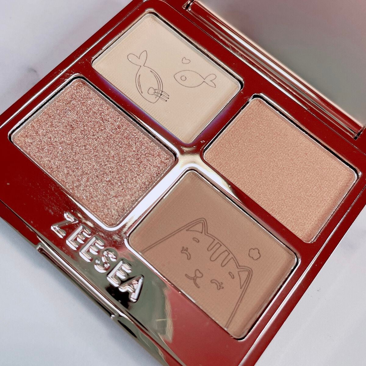 アニマルアイシャドウ(4シェード)/ZEESEA/アイシャドウパレットを使ったクチコミ(3枚目)